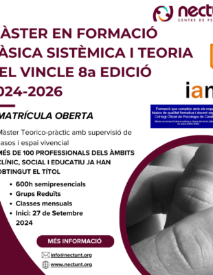 MÀSTER en formació bàsica sistèmica i teoria del vincle 8a edició